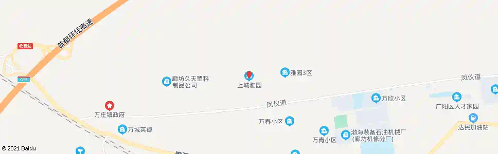 廊坊万庄新区上城雅园小区_公交站地图_廊坊公交_妙搜公交查询2025