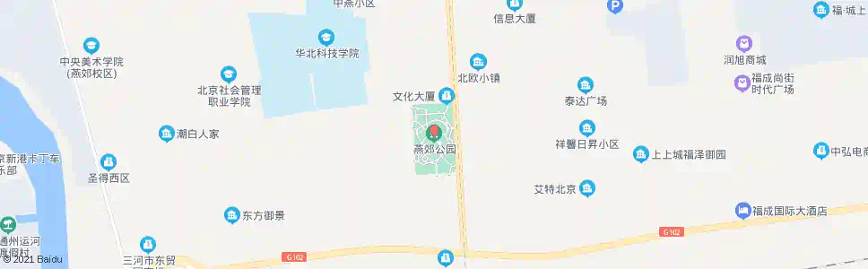 廊坊燕郊公园东_公交站地图_廊坊公交_妙搜公交查询2025