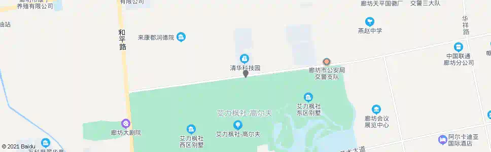 廊坊清华科技园_公交站地图_廊坊公交_妙搜公交查询2025