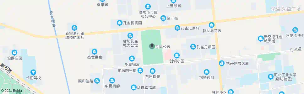 廊坊丹凤公园_公交站地图_廊坊公交_妙搜公交查询2025