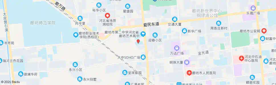 廊坊第三小学_公交站地图_廊坊公交_妙搜公交查询2025