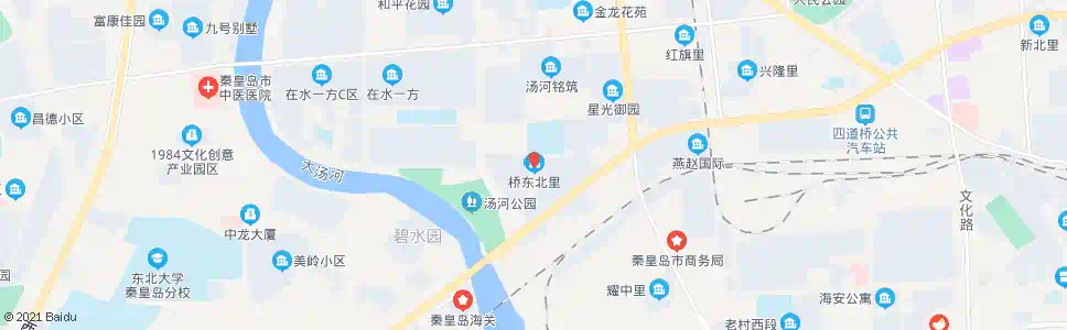 秦皇岛桥东北里_公交站地图_秦皇岛公交_妙搜公交查询2025