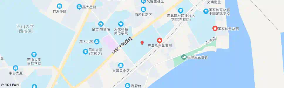 秦皇岛北戴河体育中心_公交站地图_秦皇岛公交_妙搜公交查询2025