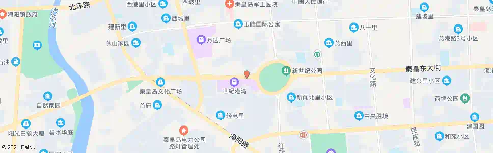 秦皇岛世纪港湾购物广场(迎秋西里)_公交站地图_秦皇岛公交_妙搜公交查询2025
