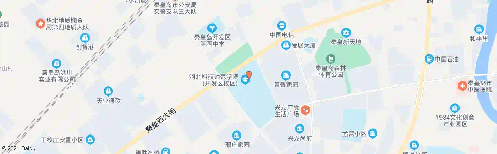 秦皇岛科技师院开发区校区_公交站地图_秦皇岛公交_妙搜公交查询2025
