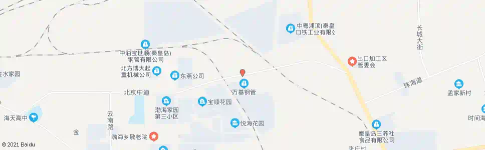 秦皇岛北大荒_公交站地图_秦皇岛公交_妙搜公交查询2025