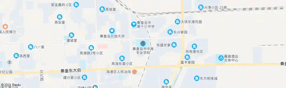 秦皇岛市高级技校(海阳路旧址)_公交站地图_秦皇岛公交_妙搜公交查询2025
