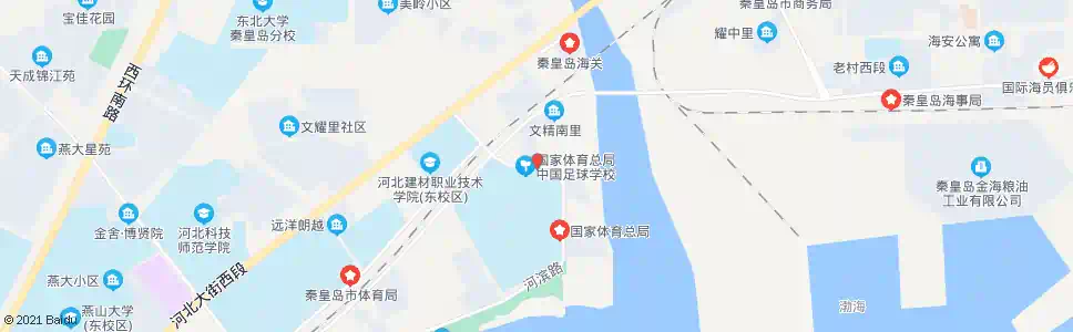 秦皇岛文体路_公交站地图_秦皇岛公交_妙搜公交查询2025