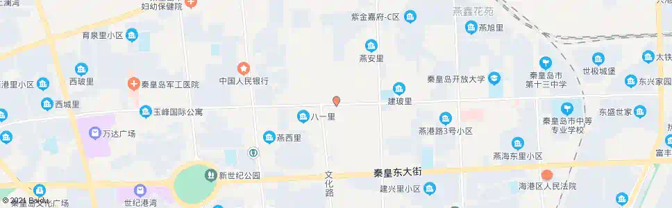 秦皇岛秦皇岛银行(八三东里)_公交站地图_秦皇岛公交_妙搜公交查询2025