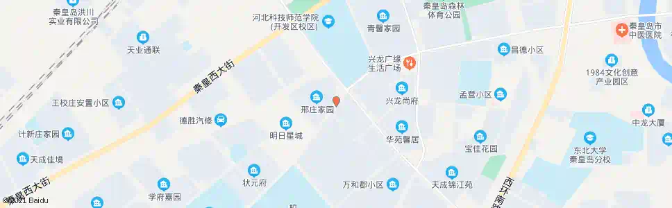 秦皇岛邢庄家园_公交站地图_秦皇岛公交_妙搜公交查询2025