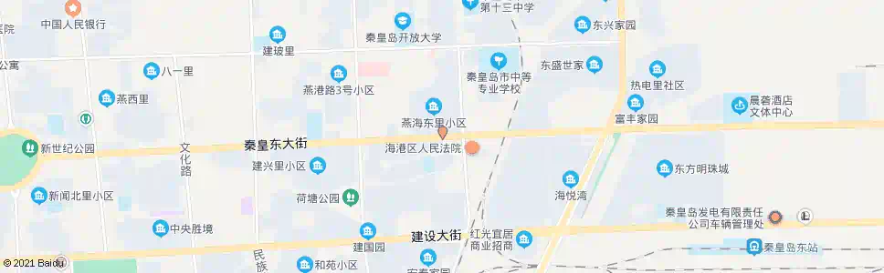 秦皇岛燕东里_公交站地图_秦皇岛公交_妙搜公交查询2025