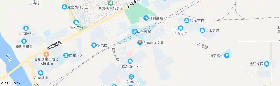 秦皇岛山海文园小区_公交站地图_秦皇岛公交_妙搜公交查询2025