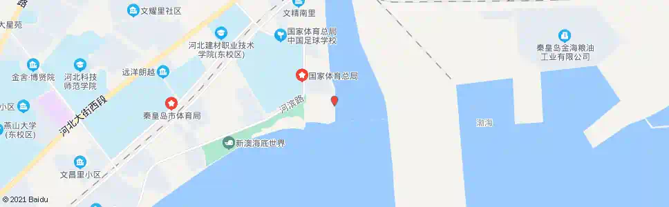 秦皇岛游艇俱乐部_公交站地图_秦皇岛公交_妙搜公交查询2025