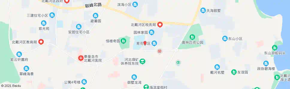 秦皇岛育花三区_公交站地图_秦皇岛公交_妙搜公交查询2025