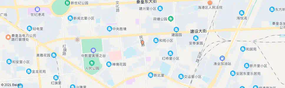 秦皇岛文建里(弘扬家居城)_公交站地图_秦皇岛公交_妙搜公交查询2025