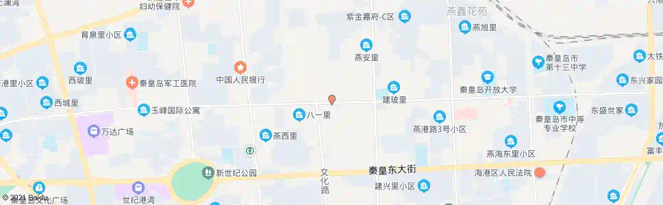 秦皇岛八三东里_公交站地图_秦皇岛公交_妙搜公交查询2025