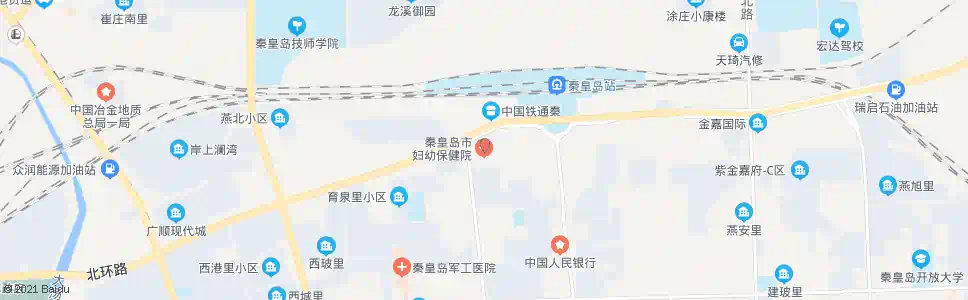 秦皇岛妇幼保健院(红旗路)_公交站地图_秦皇岛公交_妙搜公交查询2025