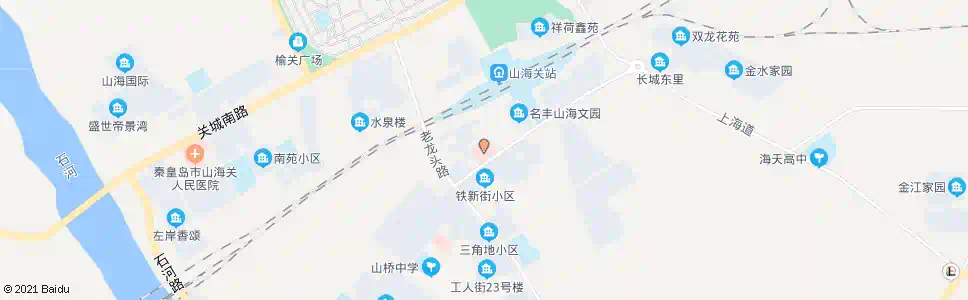 秦皇岛山桥文化宫(秦皇岛工人医院)_公交站地图_秦皇岛公交_妙搜公交查询2025