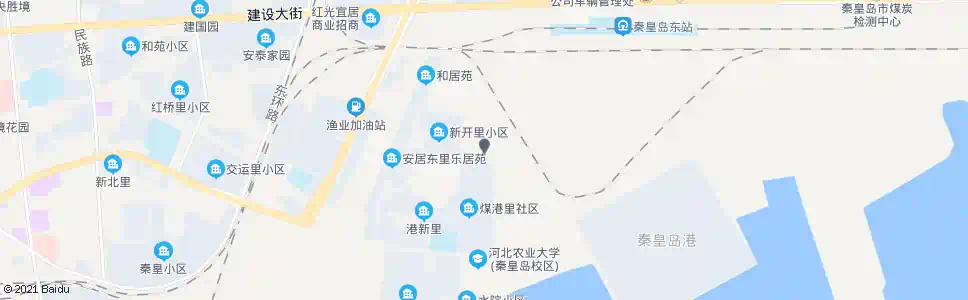 秦皇岛煤港里_公交站地图_秦皇岛公交_妙搜公交查询2025