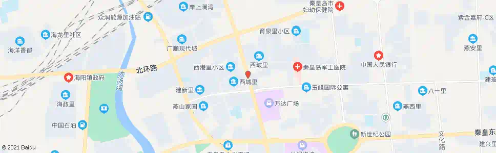 秦皇岛西城里_公交站地图_秦皇岛公交_妙搜公交查询2025