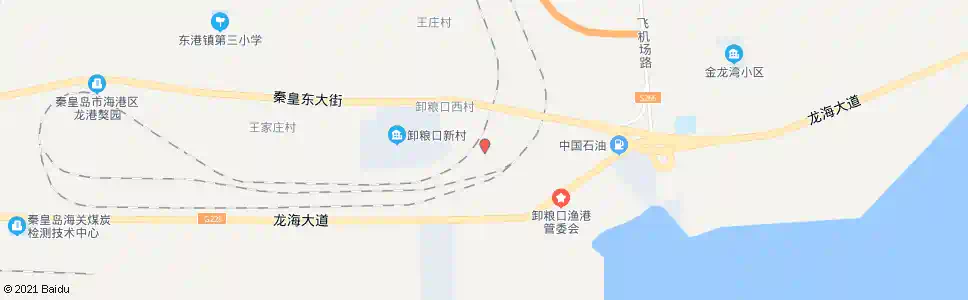 秦皇岛卸粮口(龙海大道)_公交站地图_秦皇岛公交_妙搜公交查询2025
