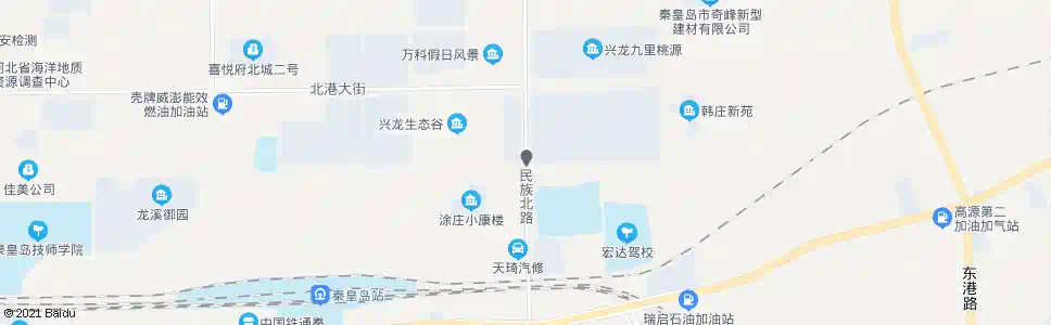 秦皇岛涂庄新居_公交站地图_秦皇岛公交_妙搜公交查询2025