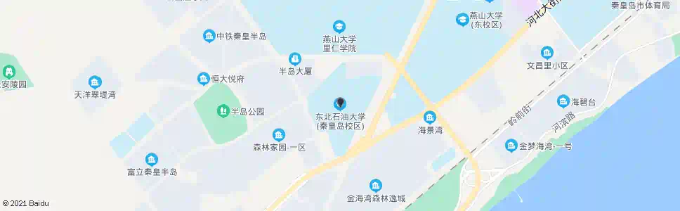 秦皇岛东北石油大学_公交站地图_秦皇岛公交_妙搜公交查询2025