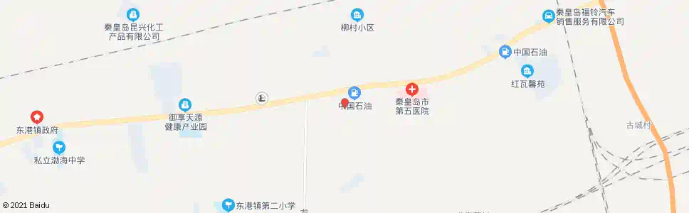 秦皇岛中心庄(秦山公路)_公交站地图_秦皇岛公交_妙搜公交查询2025