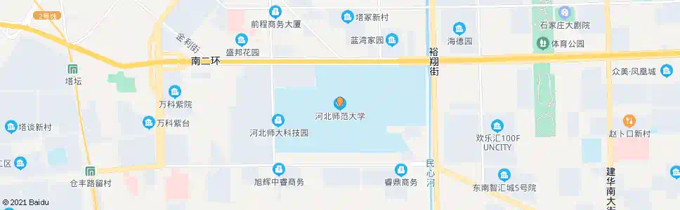 石家庄河北师大_公交站地图_石家庄公交_妙搜公交查询2025