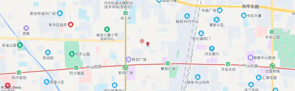 石家庄金指数服装广场_公交站地图_石家庄公交_妙搜公交查询2025