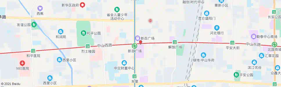 石家庄新百广场东_公交站地图_石家庄公交_妙搜公交查询2025