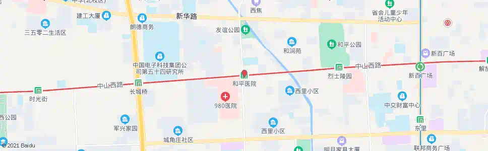 石家庄和平医院站_公交站地图_石家庄公交_妙搜公交查询2025