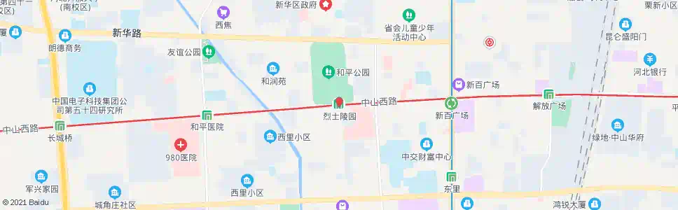 石家庄烈士陵园站_公交站地图_石家庄公交_妙搜公交查询2025