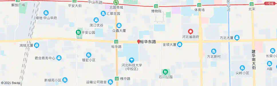 石家庄河北报社(河北电台)_公交站地图_石家庄公交_妙搜公交查询2025