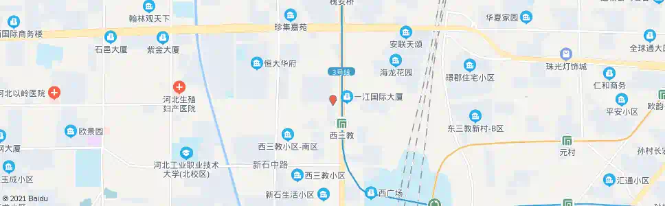 石家庄西二环新石北路口(西)_公交站地图_石家庄公交_妙搜公交查询2025