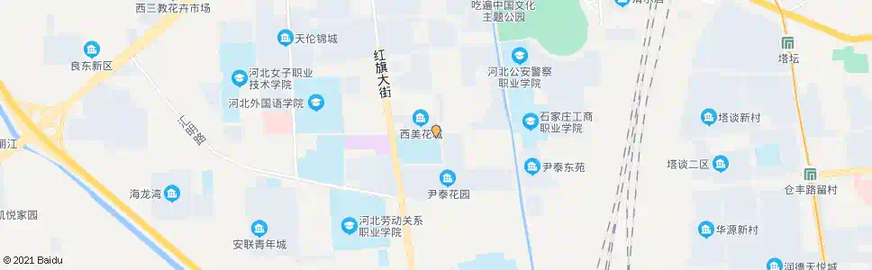 石家庄西美花城_公交站地图_石家庄公交_妙搜公交查询2025