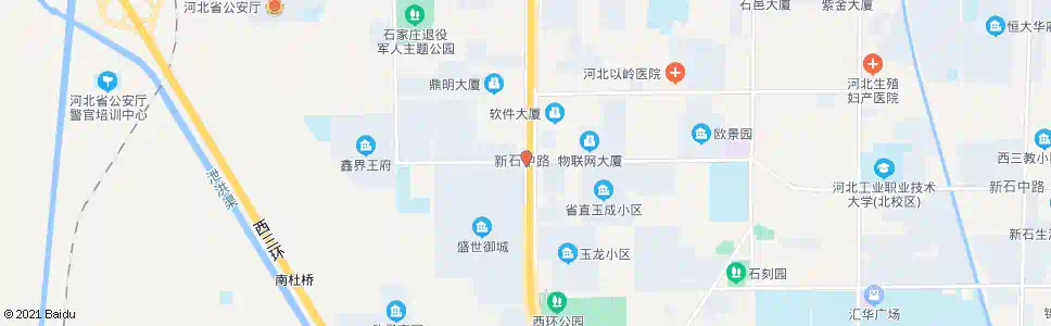 石家庄西二环新石中路口(东)_公交站地图_石家庄公交_妙搜公交查询2025
