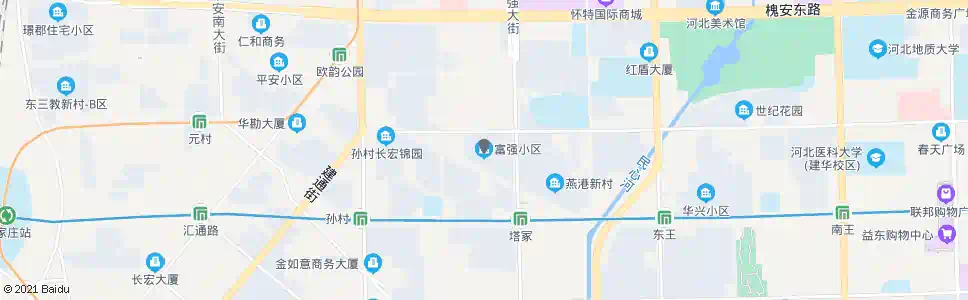 石家庄富强小区_公交站地图_石家庄公交_妙搜公交查询2025