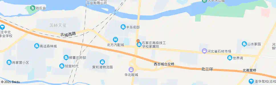 石家庄申后(石家庄工业学校)_公交站地图_石家庄公交_妙搜公交查询2025