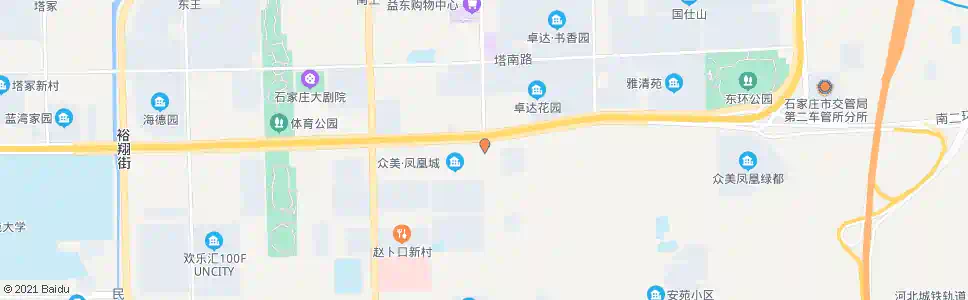 石家庄南二环翟营大街口_公交站地图_石家庄公交_妙搜公交查询2025