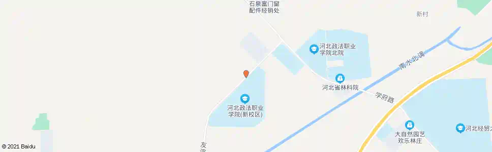 石家庄政法西院_公交站地图_石家庄公交_妙搜公交查询2025