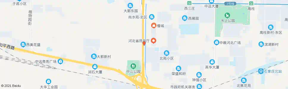 石家庄西二环翔翼路西口_公交站地图_石家庄公交_妙搜公交查询2025