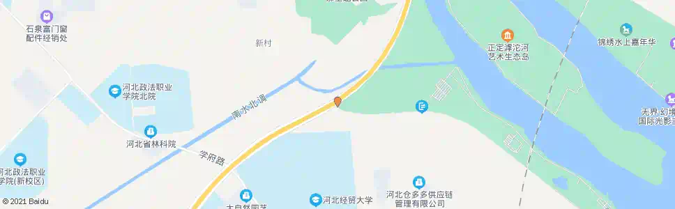 石家庄经贸大学北(森林河公园)_公交站地图_石家庄公交_妙搜公交查询2025