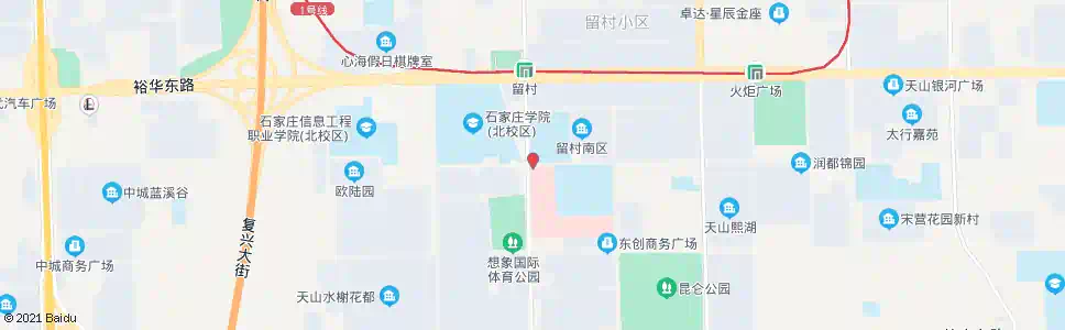 石家庄省四院东院(师大附中东校区)_公交站地图_石家庄公交_妙搜公交查询2025