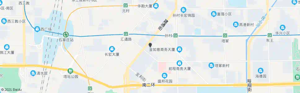 石家庄现代城_公交站地图_石家庄公交_妙搜公交查询2025