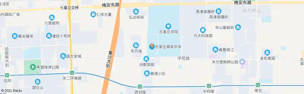 石家庄精英中学_公交站地图_石家庄公交_妙搜公交查询2025