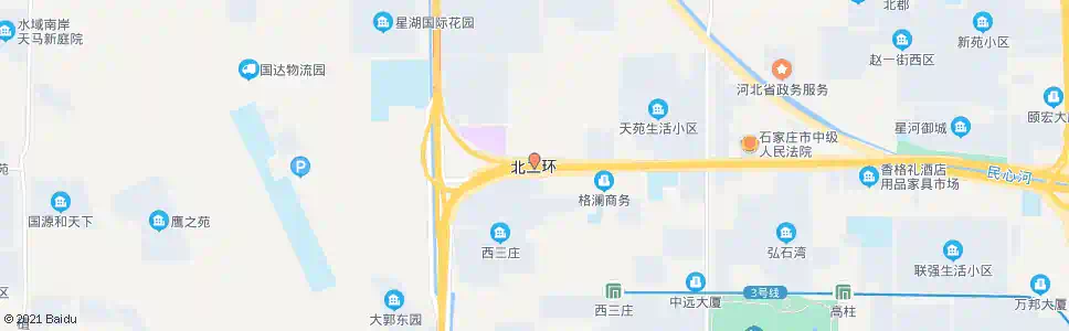 石家庄西三庄北口_公交站地图_石家庄公交_妙搜公交查询2025