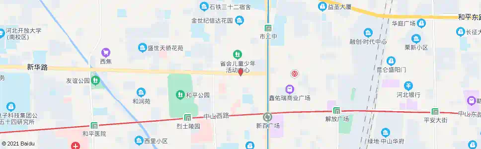 石家庄儿童活动中心(水务局)_公交站地图_石家庄公交_妙搜公交查询2025