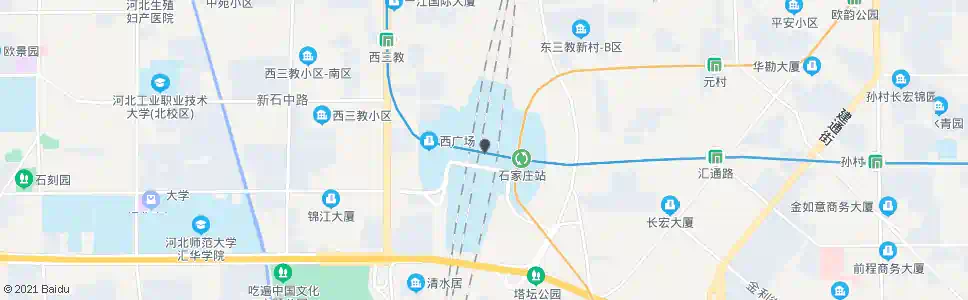 石家庄西二环新石中路(东)_公交站地图_石家庄公交_妙搜公交查询2025