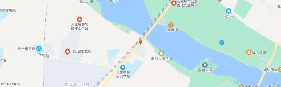 石家庄滹沱河南岸(河心岛)_公交站地图_石家庄公交_妙搜公交查询2025